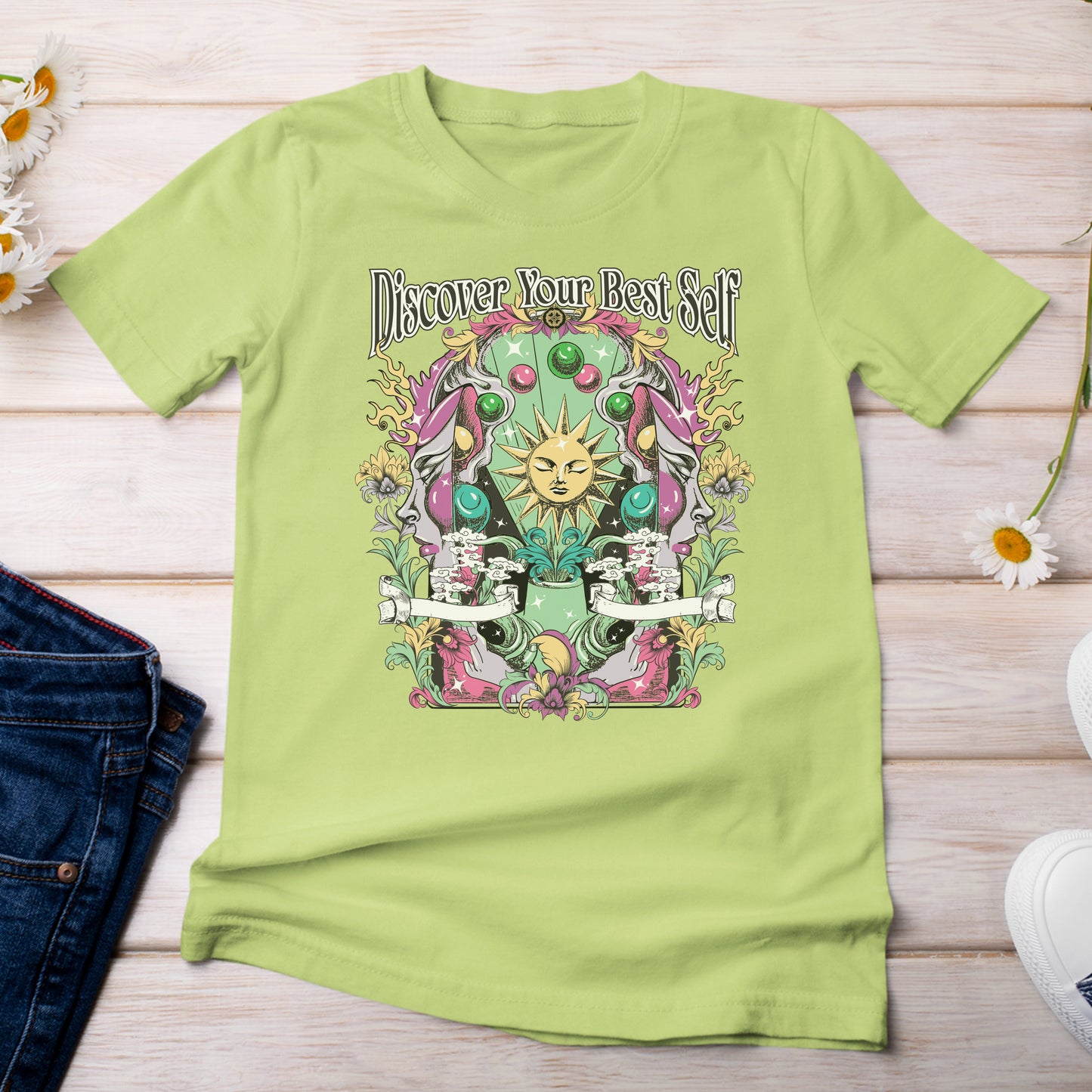 Discover Your Best Self T-shirt Kiwi Color