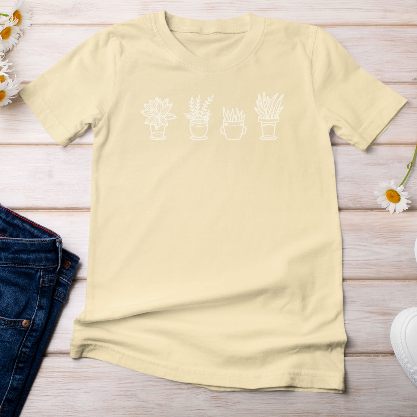 Houseplant Enthusiast T-shirt Light Yellow Banana Color