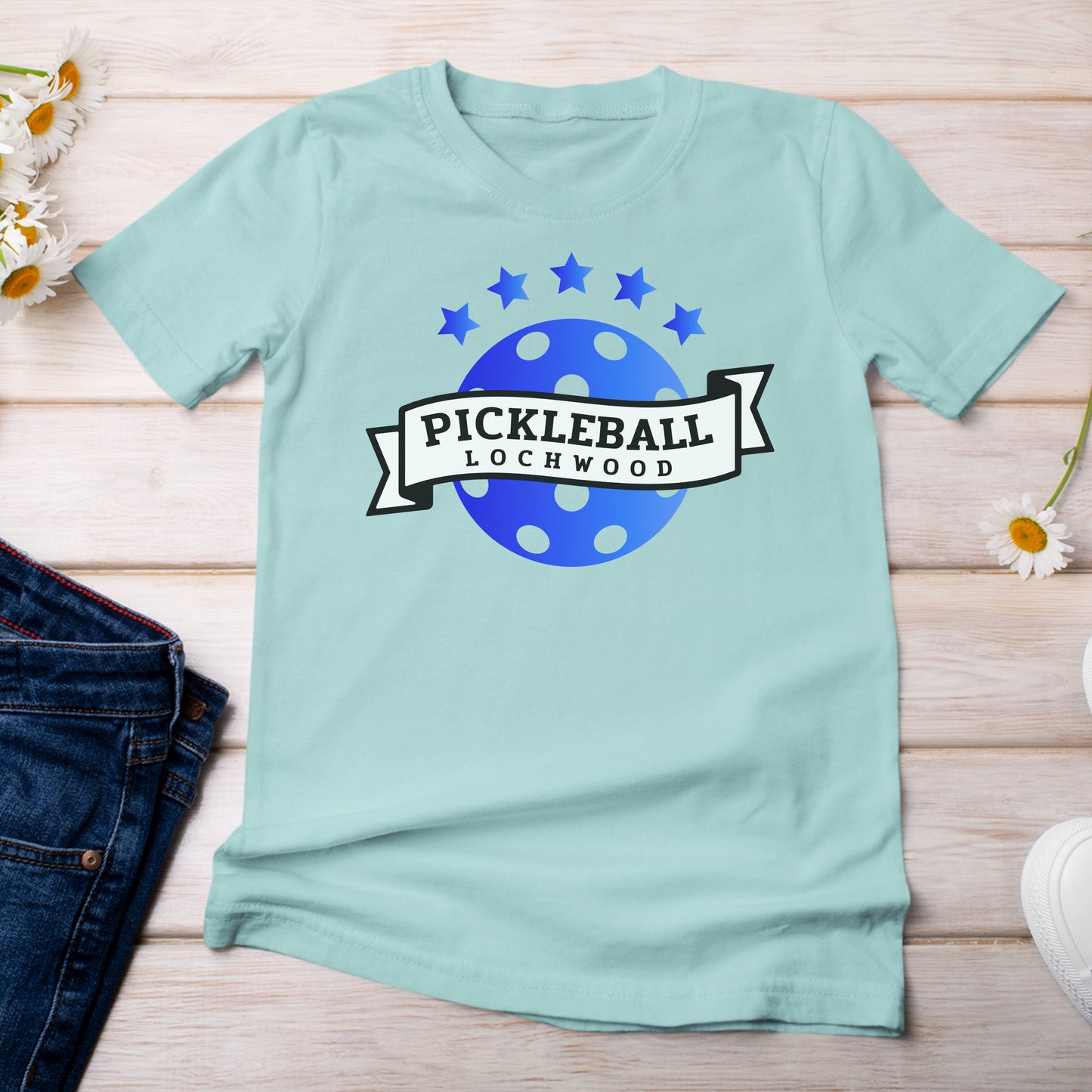 Pickleball for Lochwood Collection 102 T-Shirt Chalky Mint Color