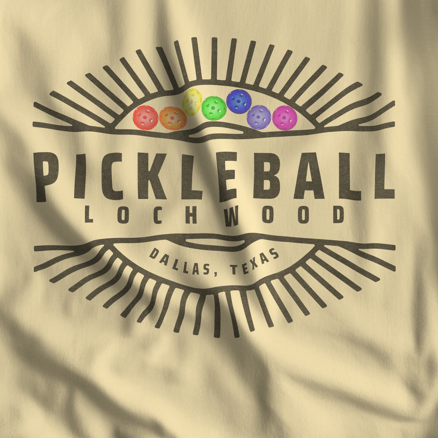 Pickleball for Lochwood Collection 101 T-shirt  Showcase Banana Color