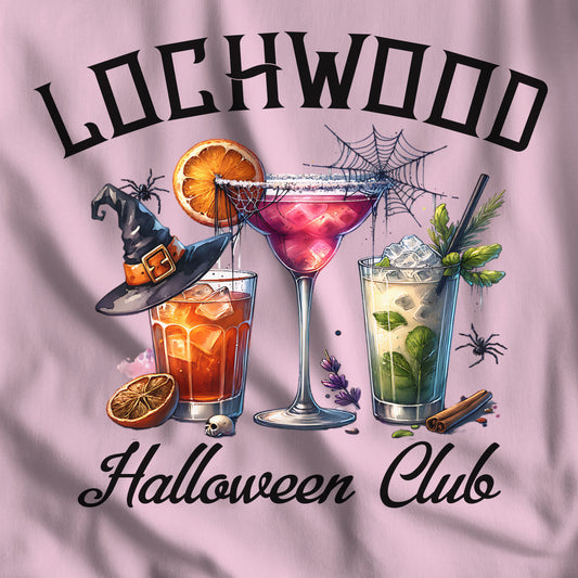 Lochwood Halloween Club with Cocktails T-Shirt Showase Bossom