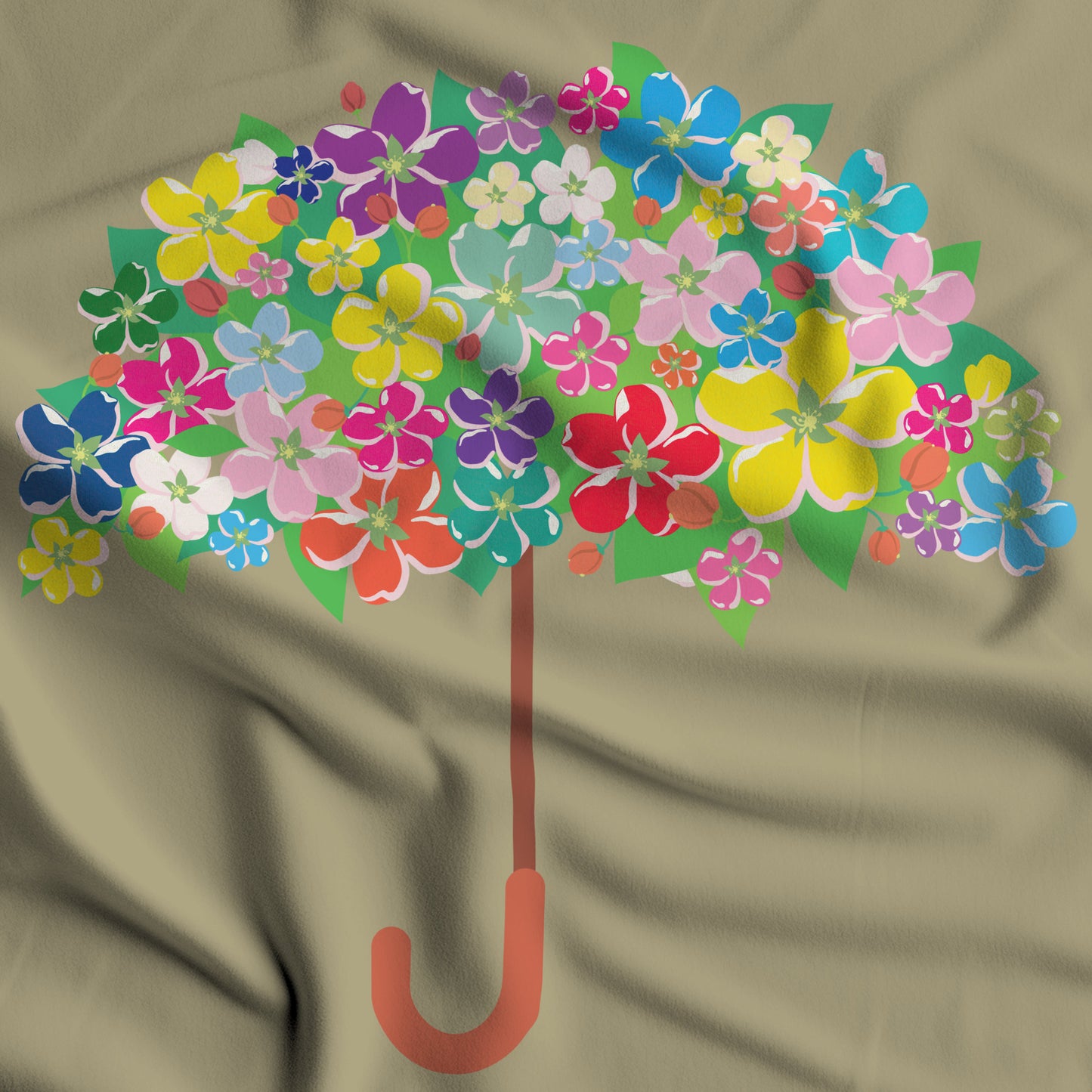 Floral Umbrella T-shirt