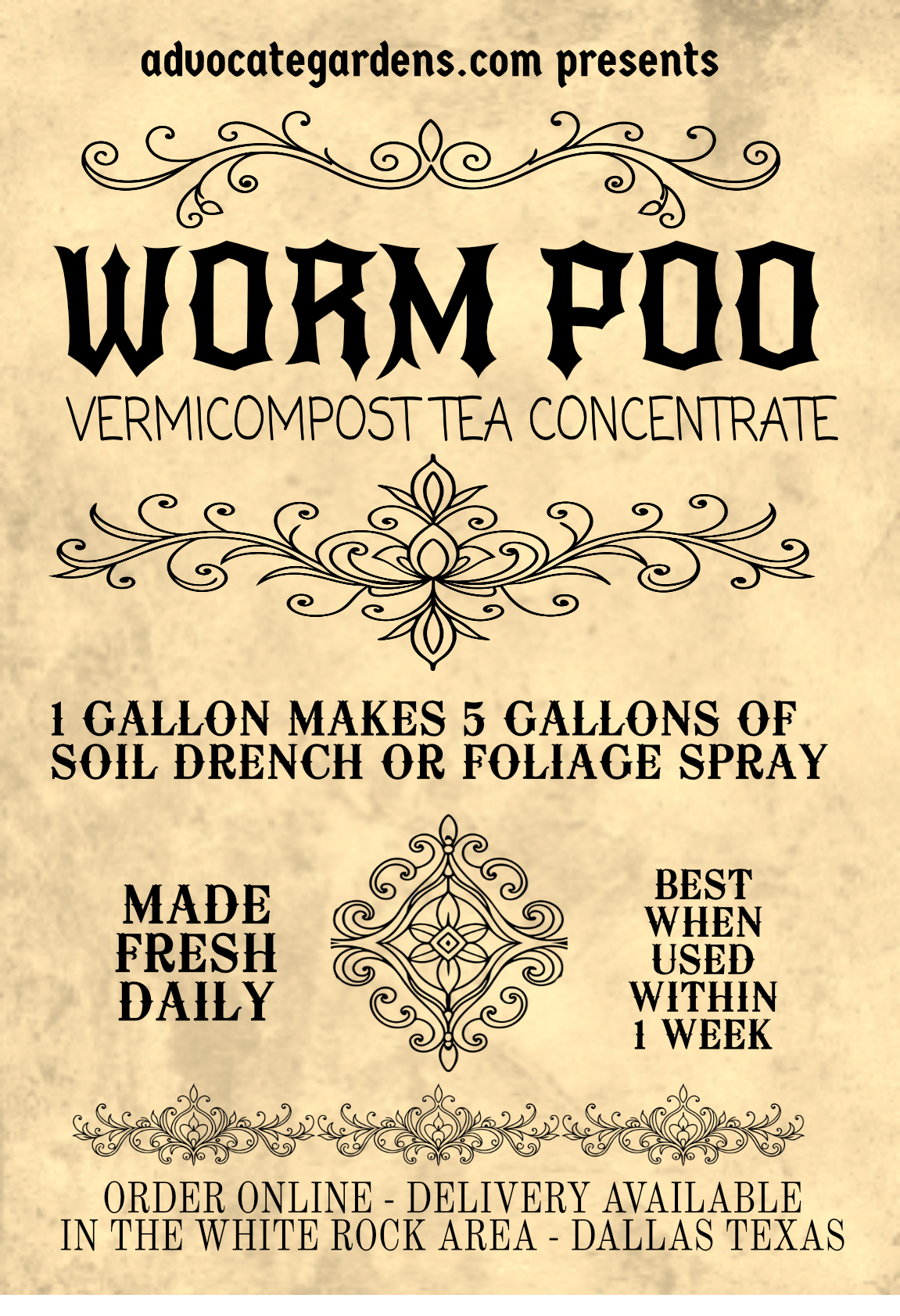 Vermicompost Tea Concentrate